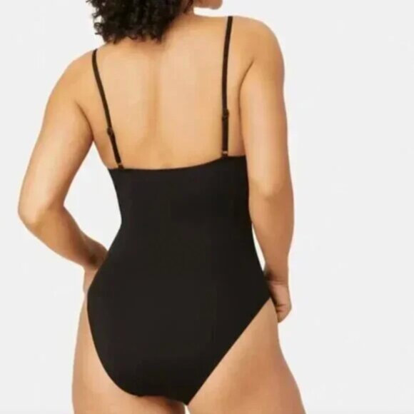 NWT Andie Swim The Amalfi One Piece Swimsuit Womens L Black - Picture 3 of 11